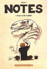 Couverture BD « Notes » avec tête stylisée aux cheveux roses